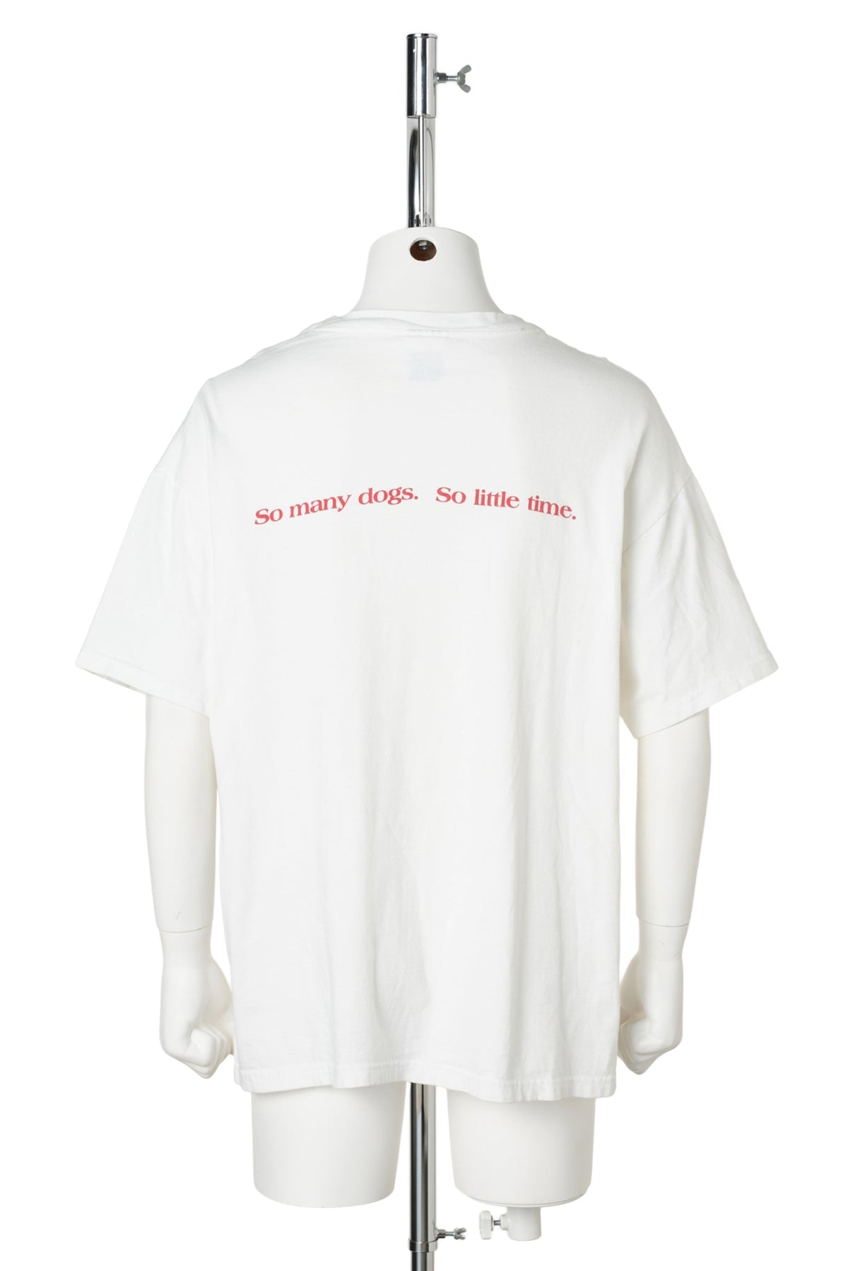 90s 101 Dalmatians / Classic Car Double-Sided Print T-Shirt / WHITE