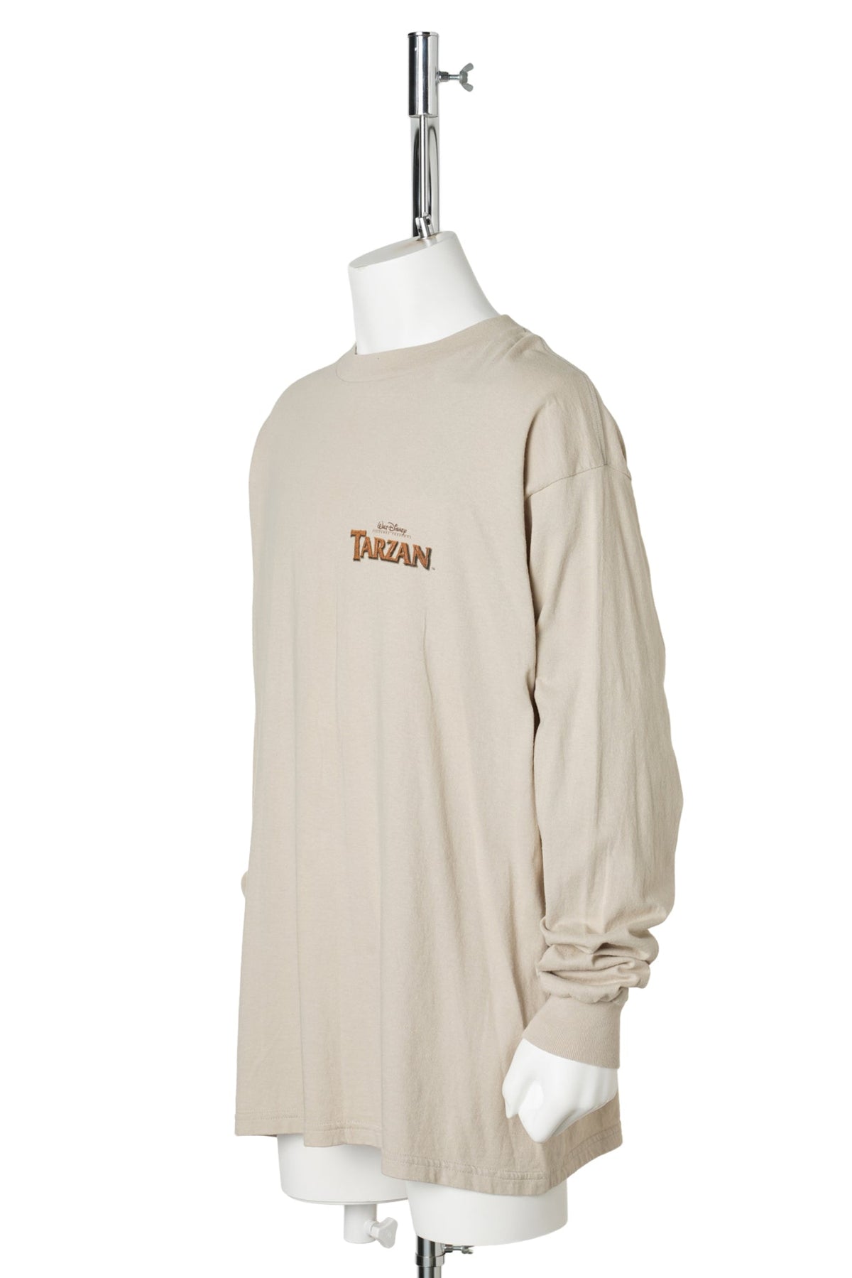 “Tarzan” Line Art Long Sleeve Tee / BEIGE