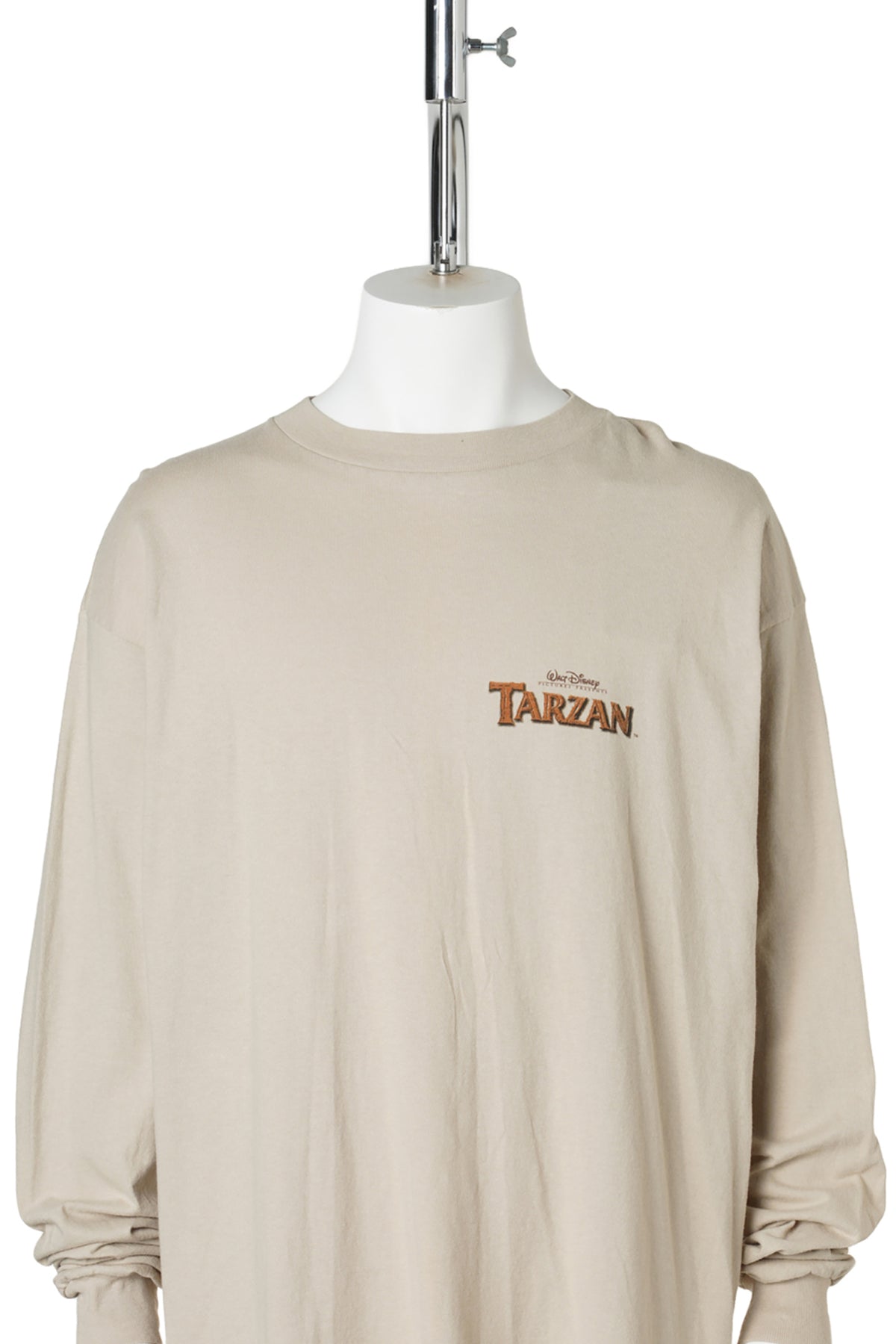“Tarzan” Line Art Long Sleeve Tee / BEIGE