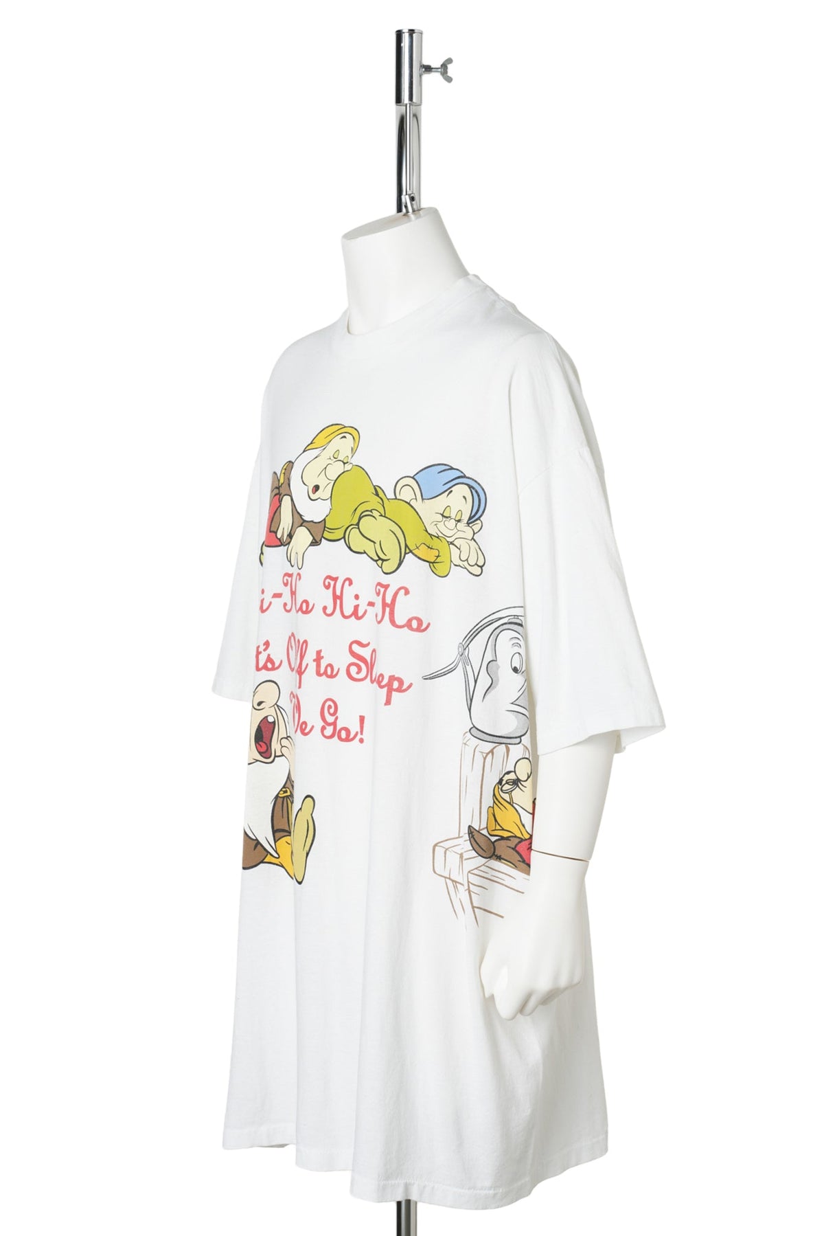 90s Hi-Ho Hi-Ho / Seven Dwarfs Big Size T-shirt / WHITE