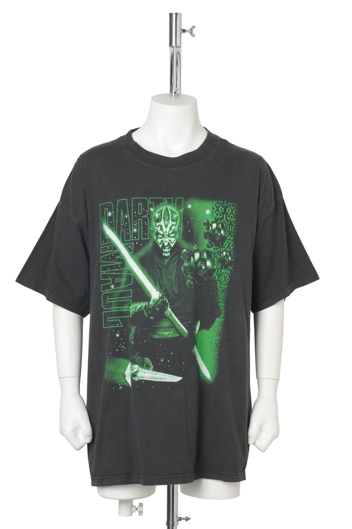 STAR WARS / DARTH MAUL GREEN LIGHTSABER T-SHIRT / BLACK