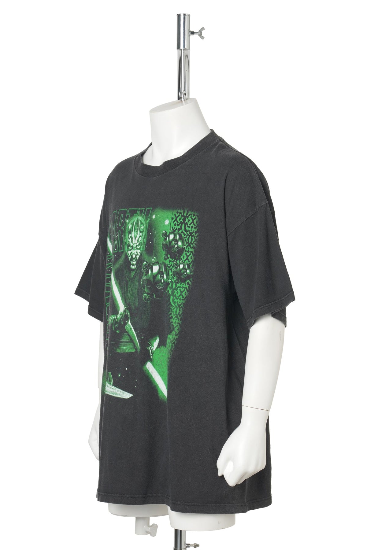 STAR WARS / DARTH MAUL GREEN LIGHTSABER T-SHIRT / BLACK