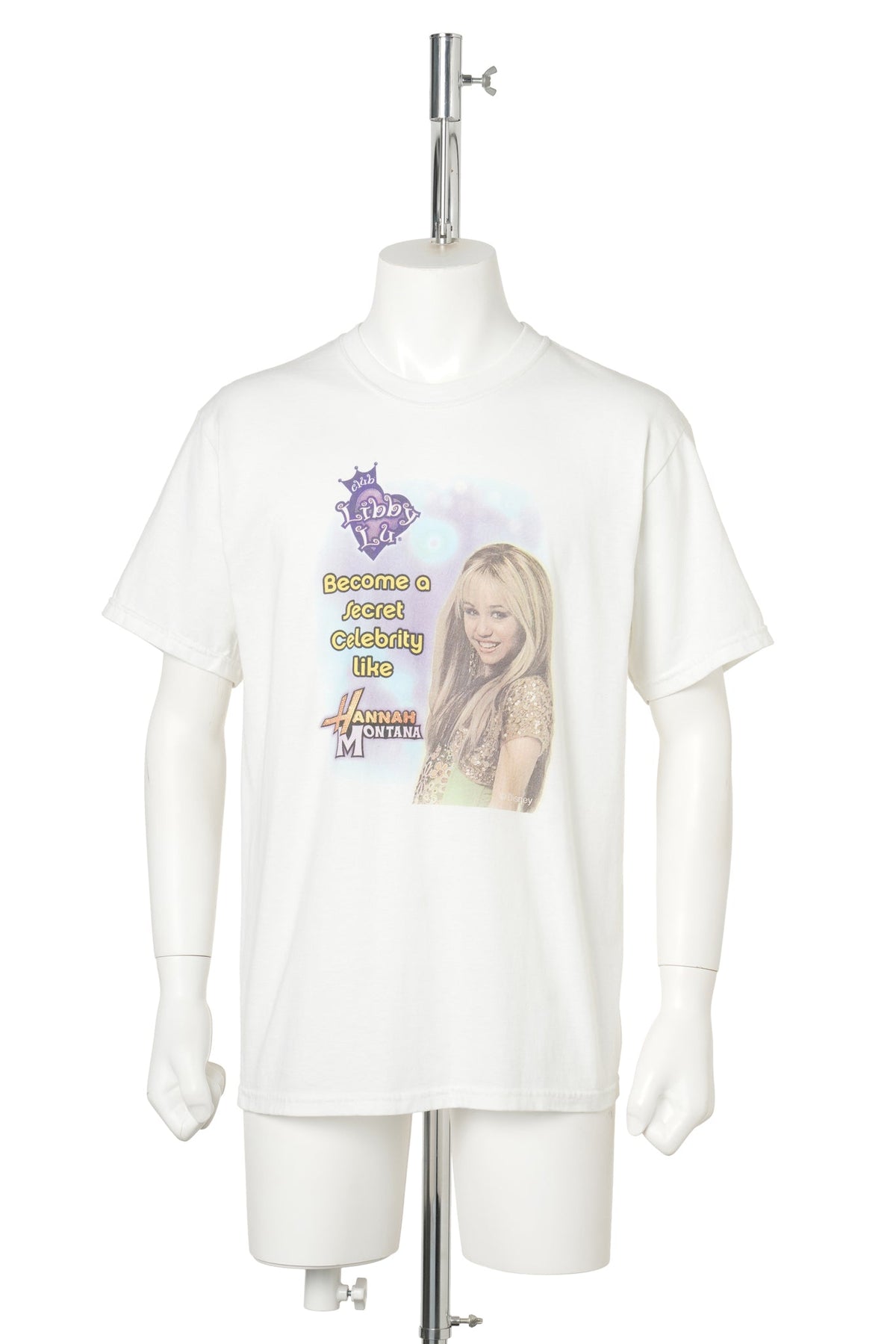 Hannah Montana × Club Libby Lu / Secret Celebrity Makeover 2007 T-Shirt / WHITE