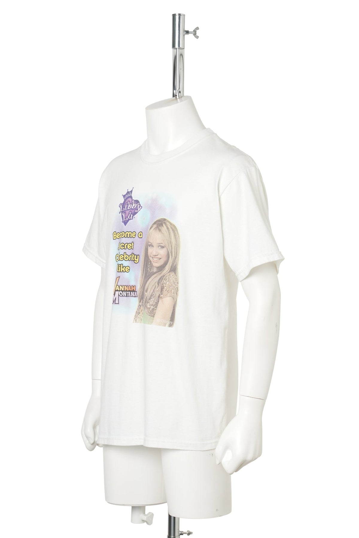 Hannah Montana × Club Libby Lu / Secret Celebrity Makeover 2007 T-Shirt / WHITE