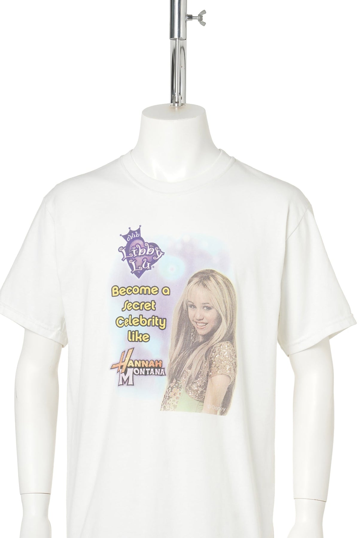 Hannah Montana × Club Libby Lu / Secret Celebrity Makeover 2007 T-Shirt / WHITE