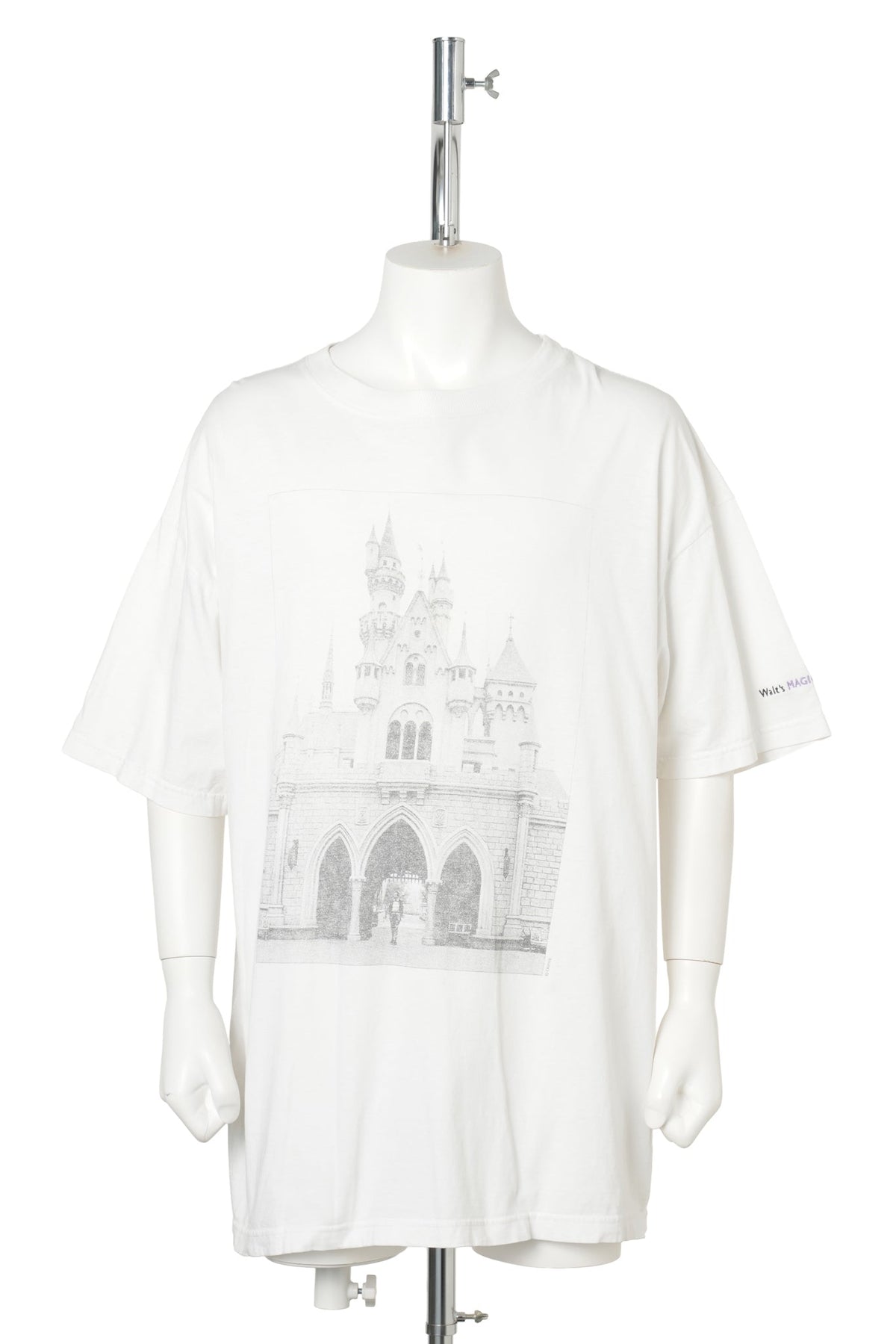 Disneyland Sleeping Beauty Castle / Walt Disney Photo Tee / WHITE