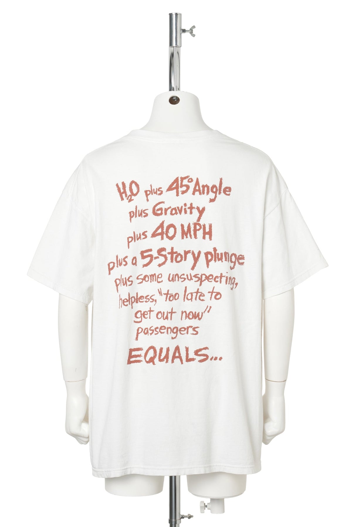 Splash Mountain / 45° Drop Tee / WHITE