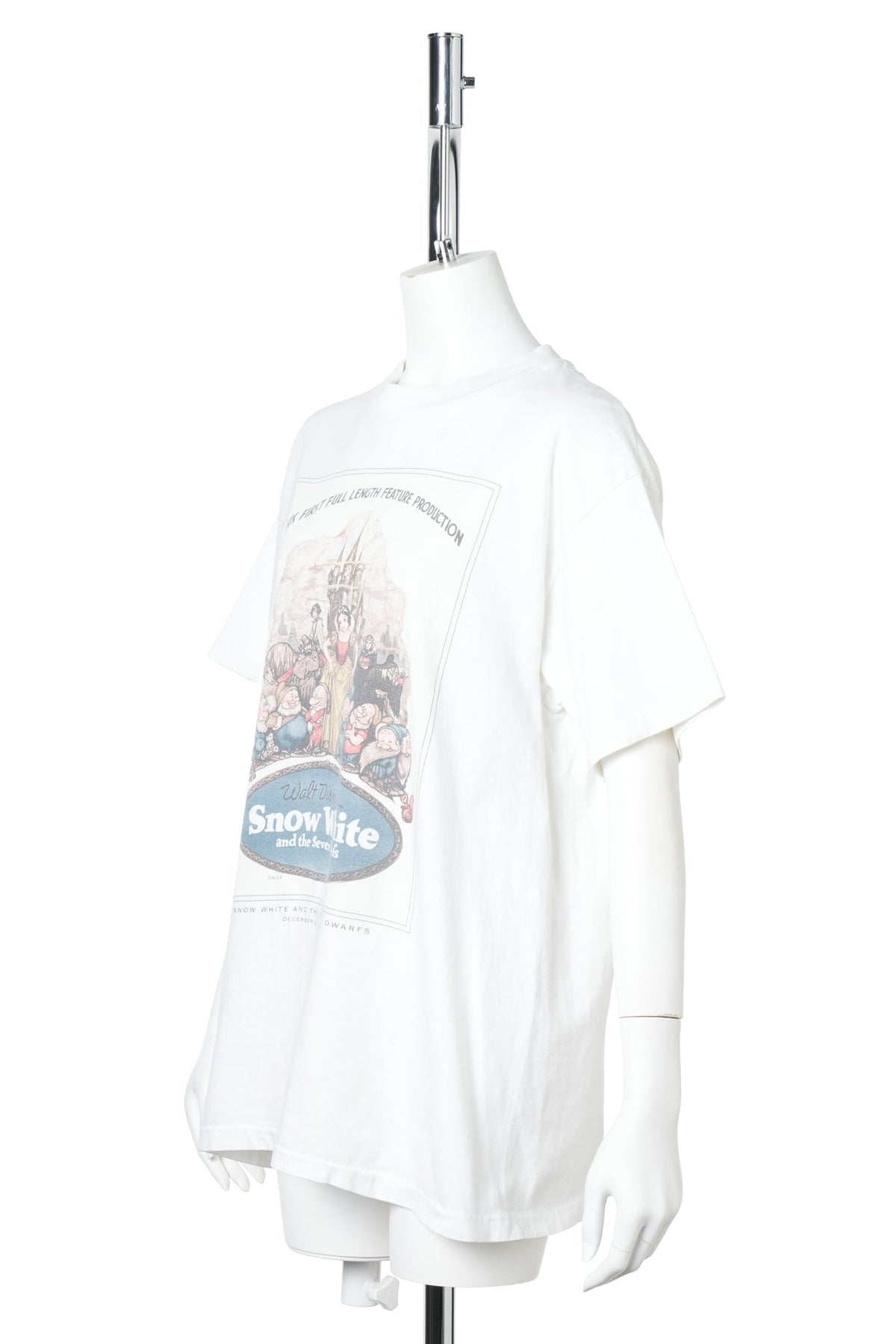 Disney “Snow White and the Seven Dwarfs” Original Poster Graphic Tee / WHITE