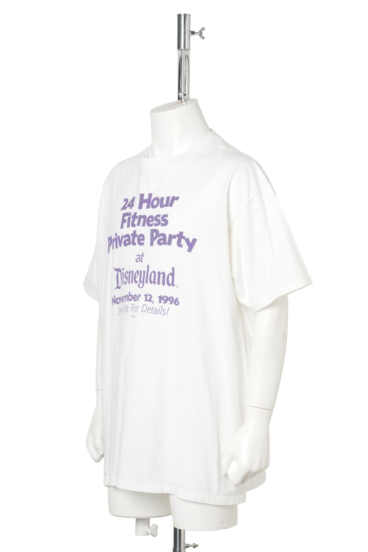 1996 Disneyland × 24 Hour Fitness Private Party T-Shirt / WHITE