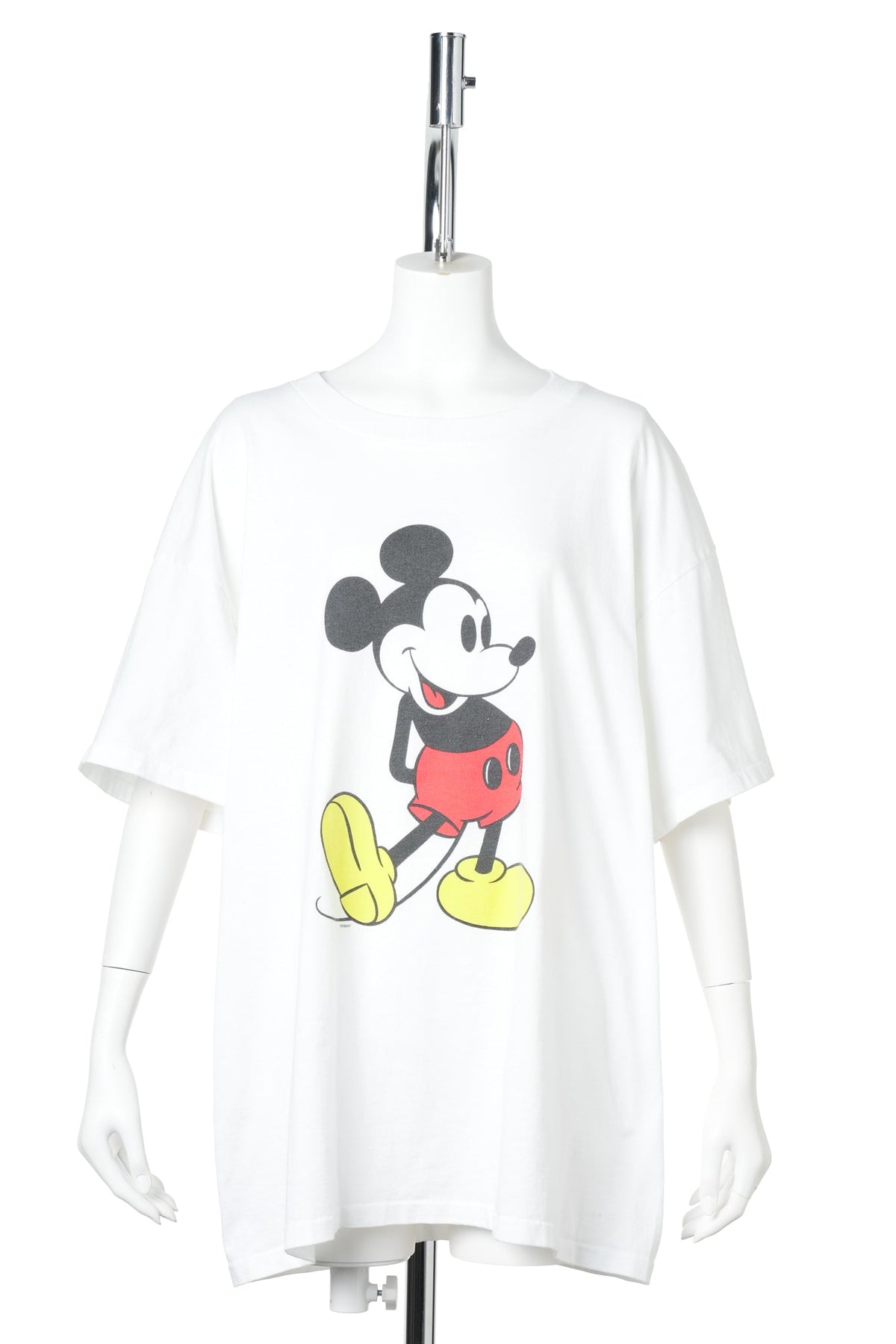 90s Mickey Mouse “Standing Mickey” Tee / ONEITA Body / WHITE