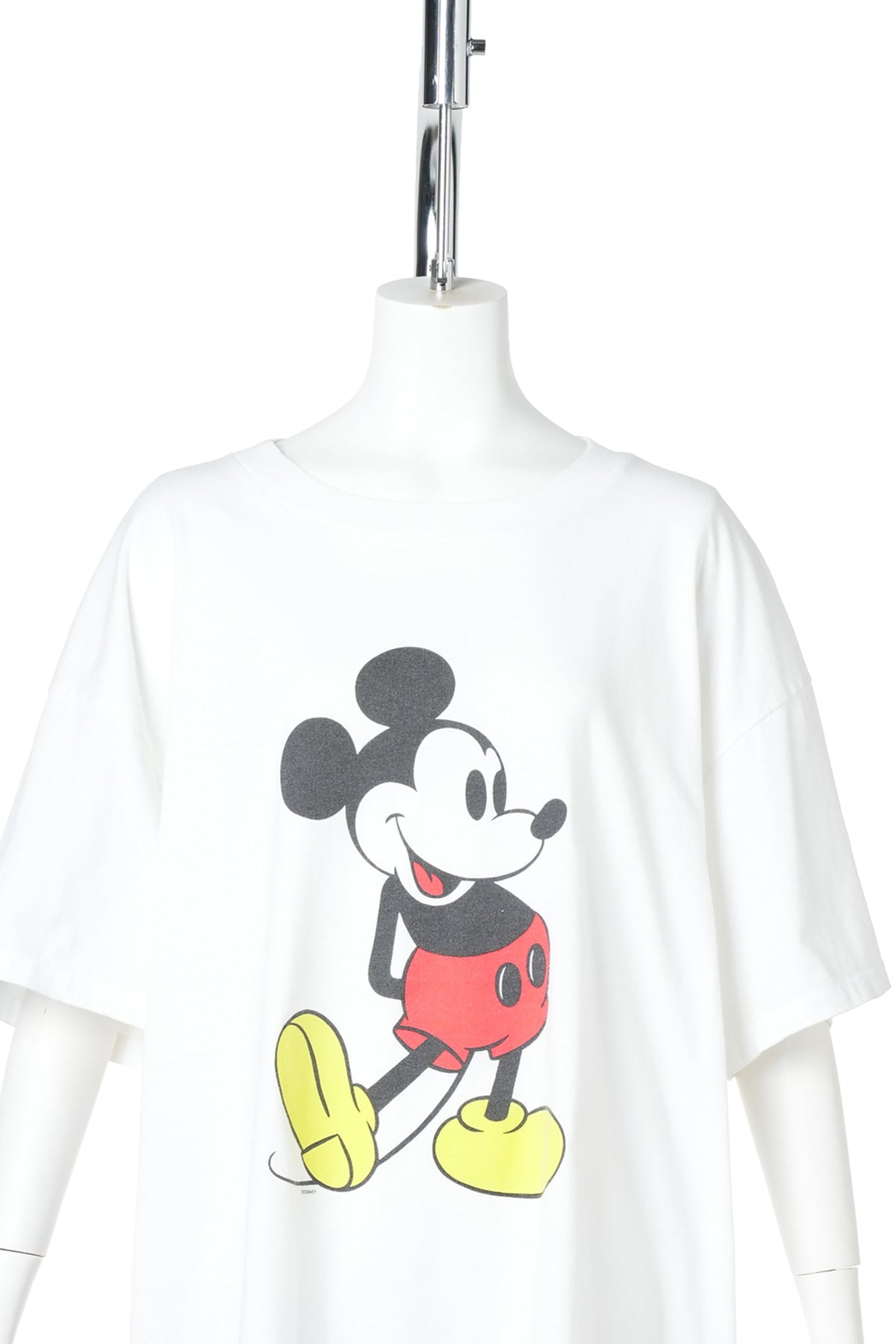 90s Mickey Mouse “Standing Mickey” Tee / ONEITA Body / WHITE