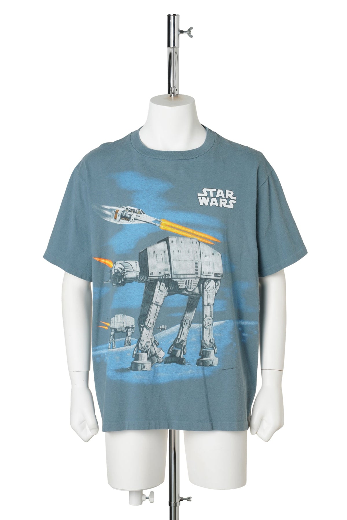 STAR WARS / The Empire Strikes Back “Battle of Hoth” Double-Sided T-Shirt / NAVY