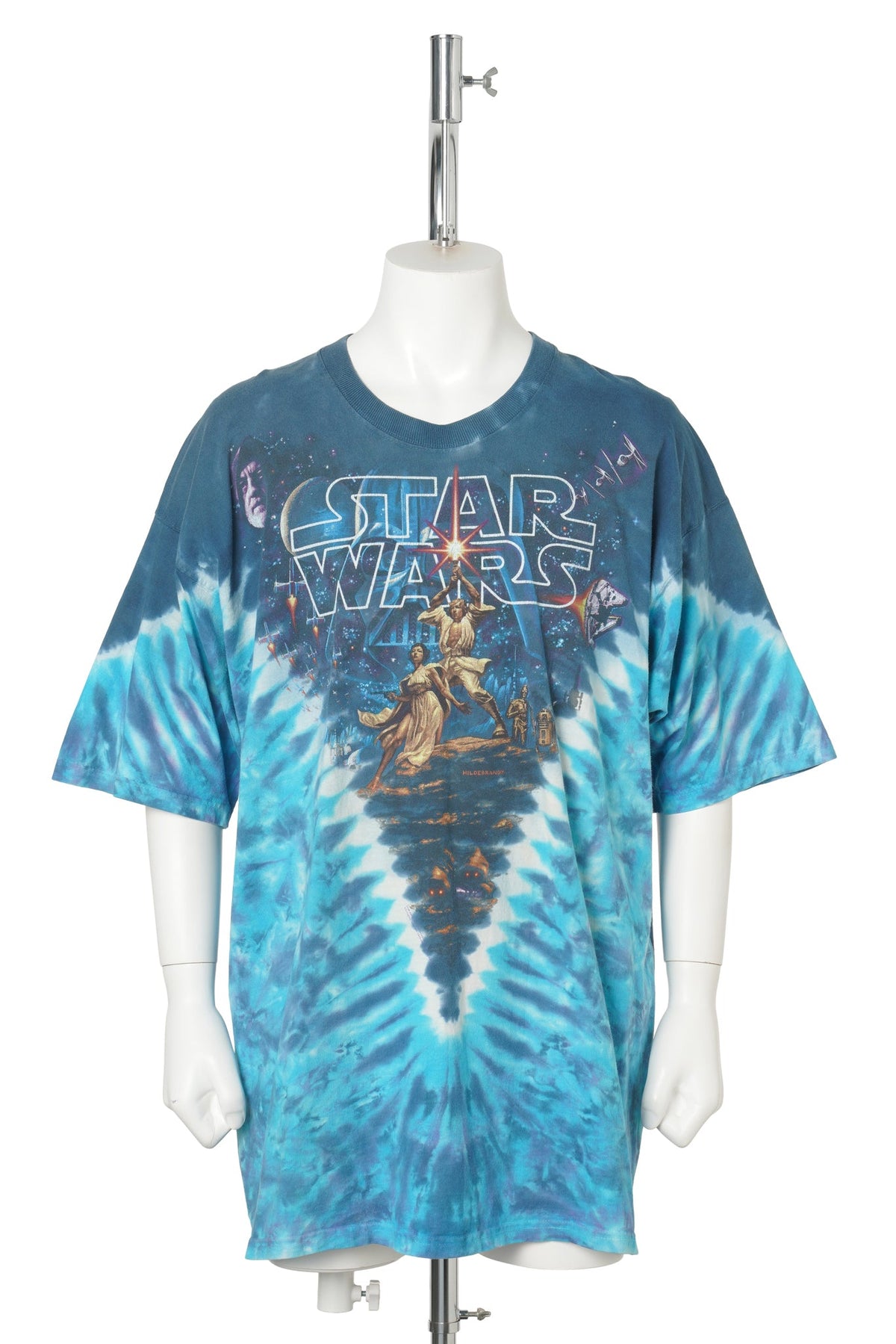 STAR WARS × Liquid Blue “Hildebrandt Artwork / X-Wing” Tie-Dye Tee / MULTI