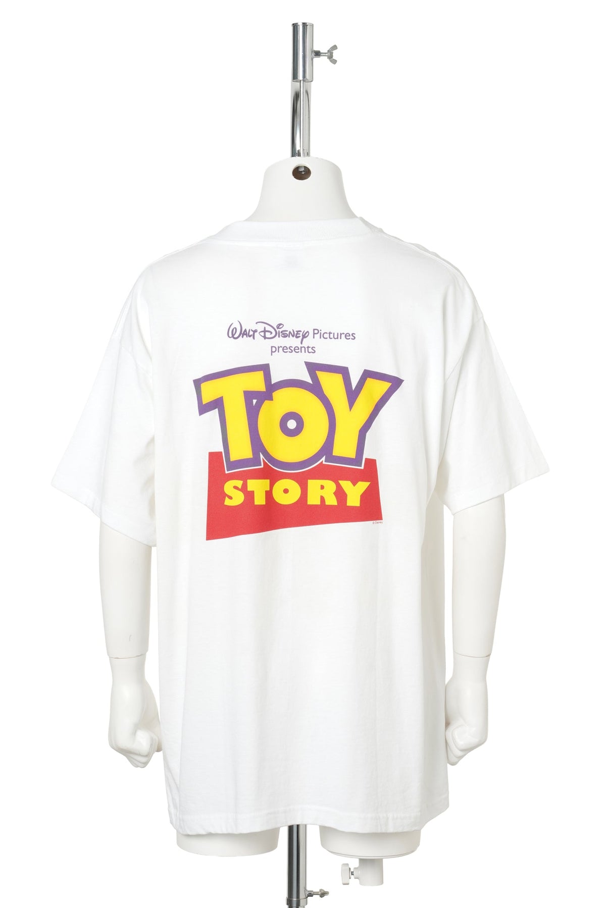 90s TOY STORY / Woody & Buzz Double-Sided Logo Tee / WHITE