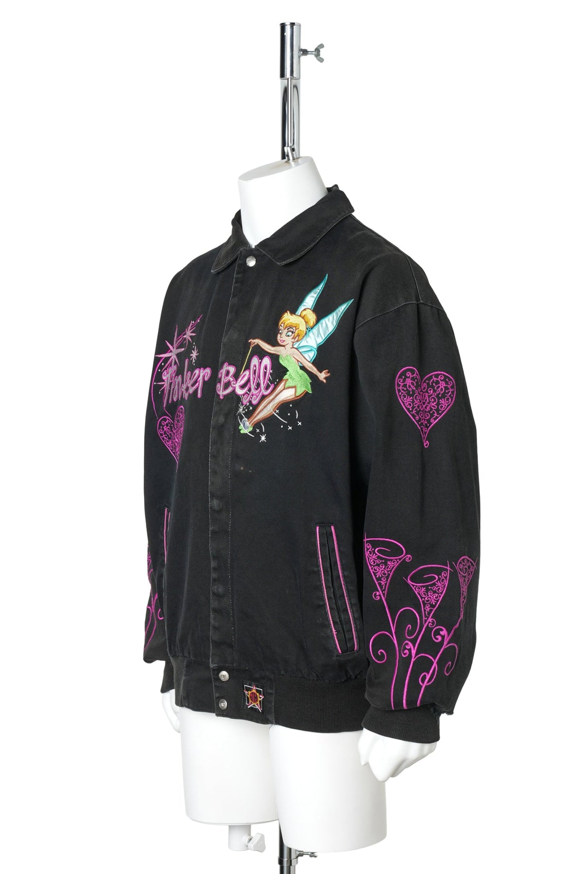 JH DESIGN × DISNEY TINKER BELL DAYTONA 500 RACING JACKET / BLACK