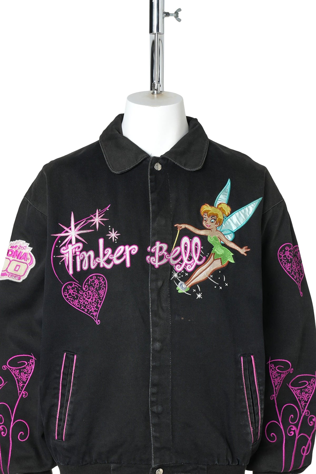 JH DESIGN × DISNEY TINKER BELL DAYTONA 500 RACING JACKET / BLACK