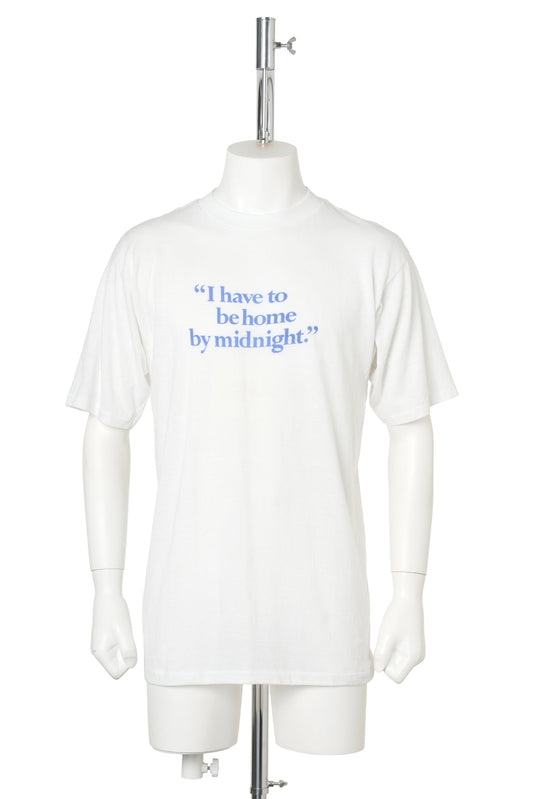 “I have to be home by midnight.” Cinderella Tee (1981) / WHITE