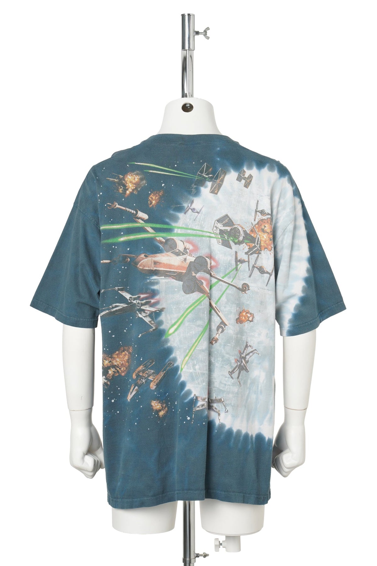 STAR WARS SPACE BATTLE AOP T-SHIRT / 90s / LIQUID BLUE / MULTI