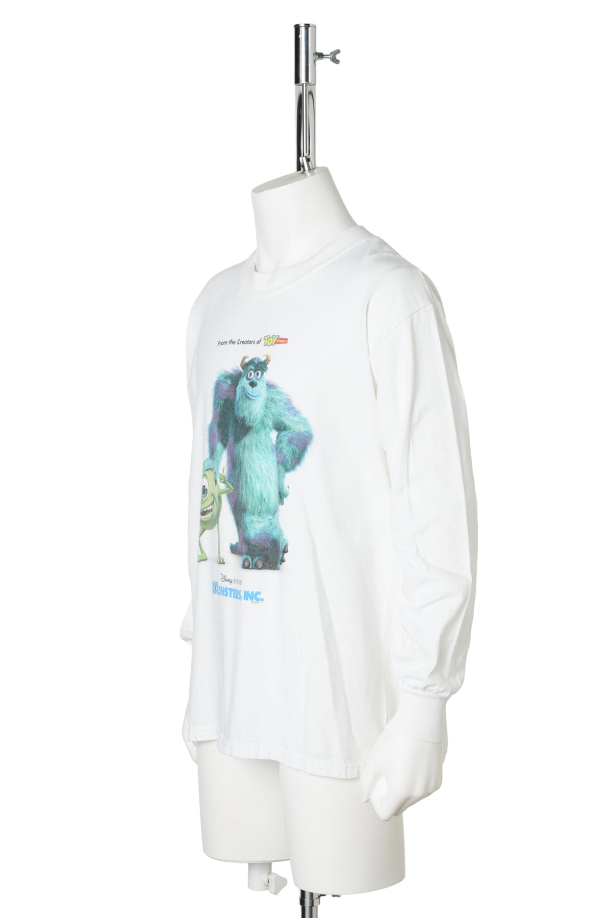 Monsters, Inc. / 2001 Original Movie Promo Long Sleeve T-Shirt / WHITE