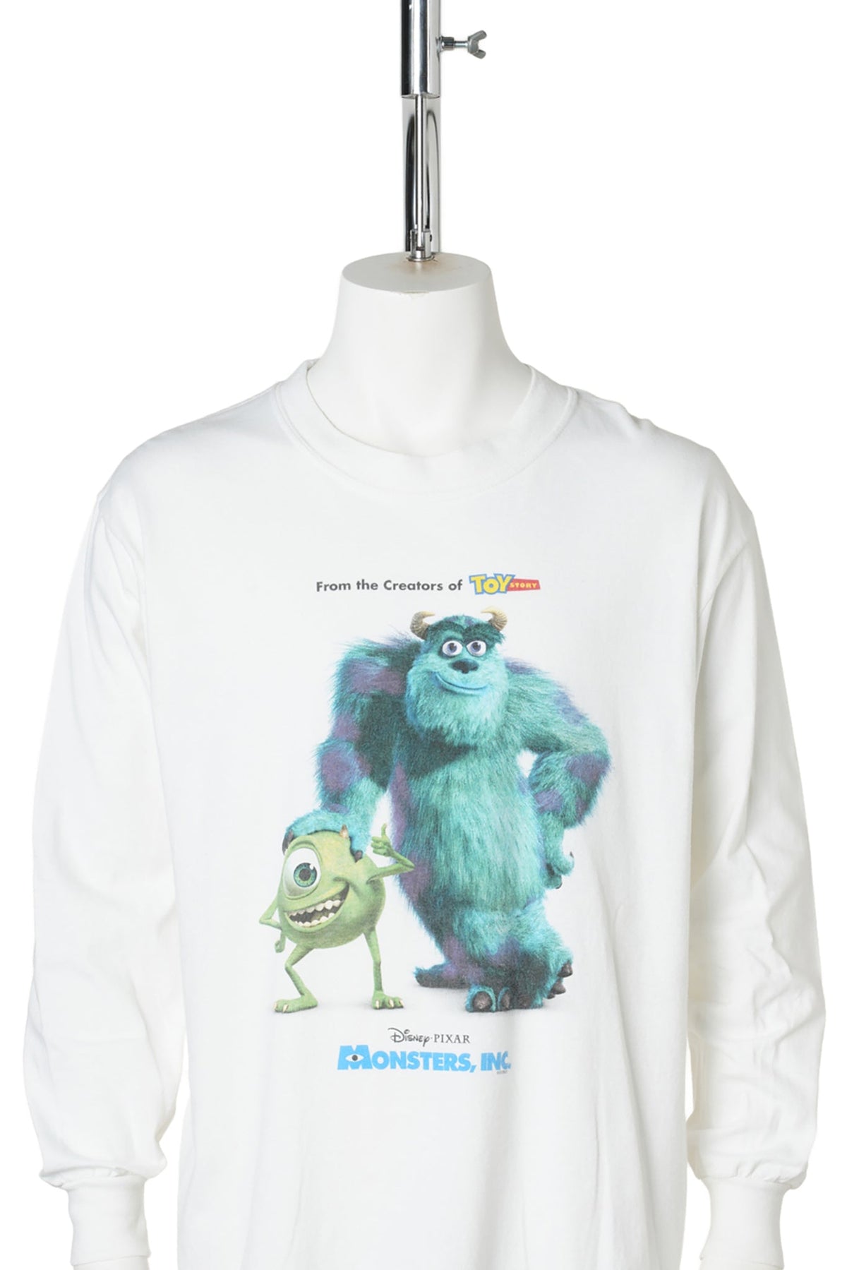 Monsters, Inc. / 2001 Original Movie Promo Long Sleeve T-Shirt / WHITE