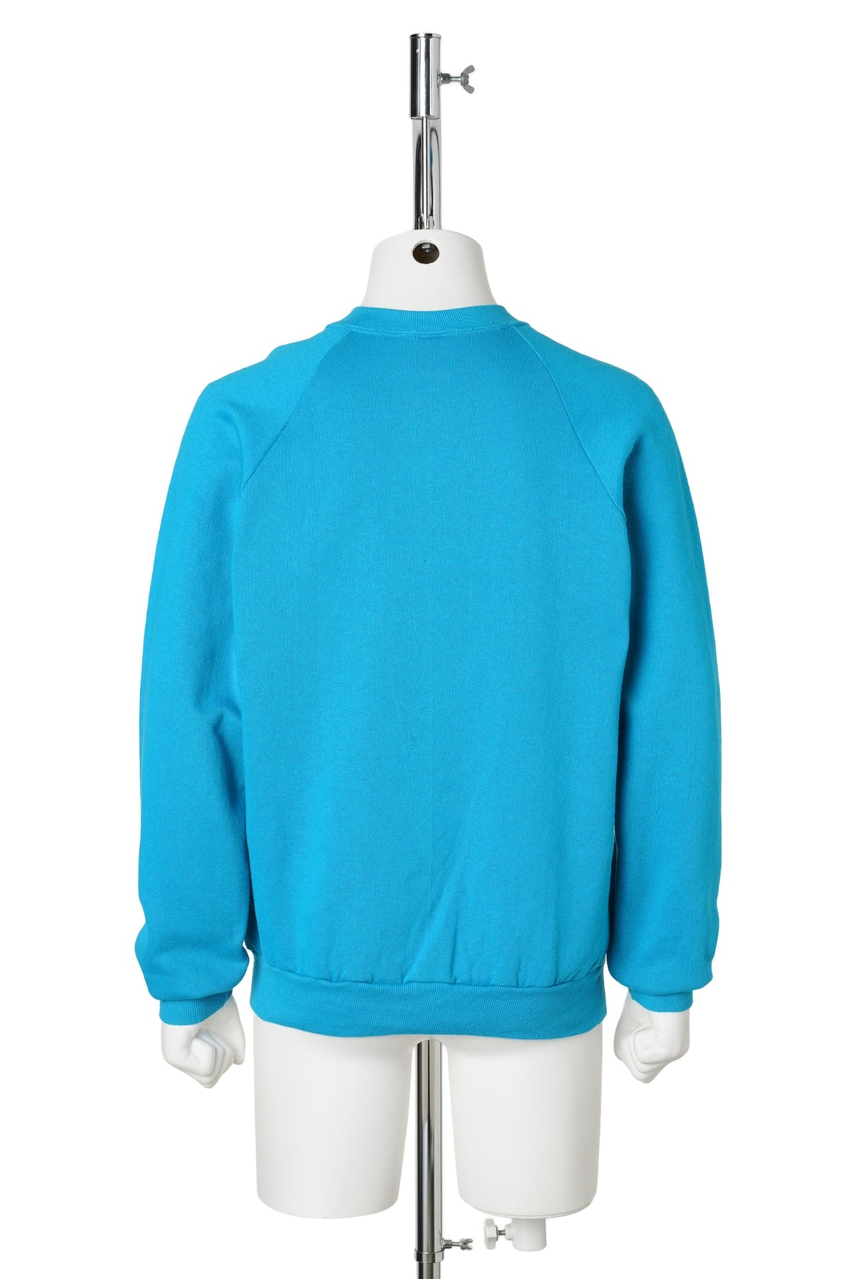 Mickey Mouse / Standing Mickey Aqua Blue Raglan Sweatshirt / JERZEES / BLUE