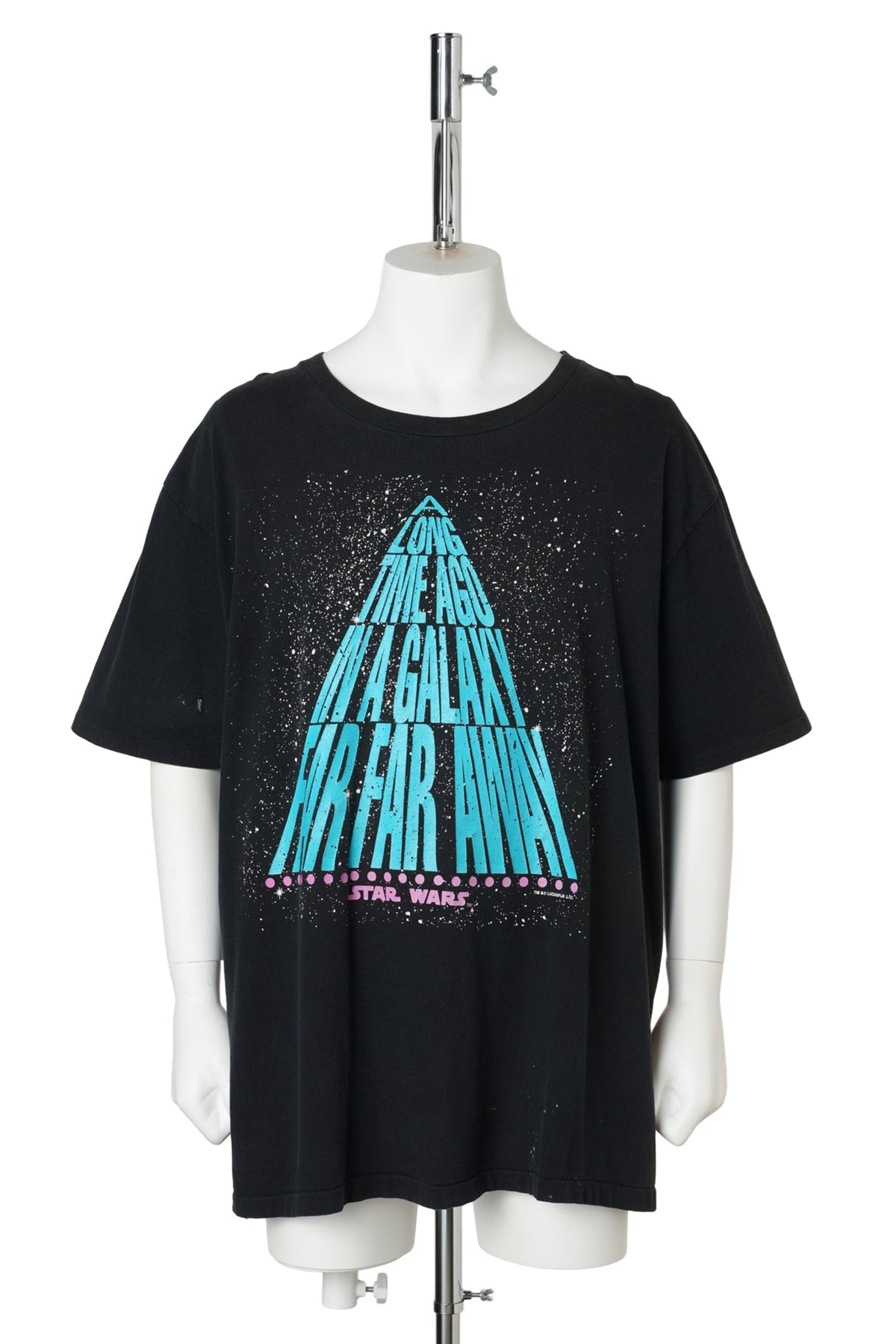 STAR WARS “A Long Time Ago…” Double-Sided Print T-Shirt / BLACK