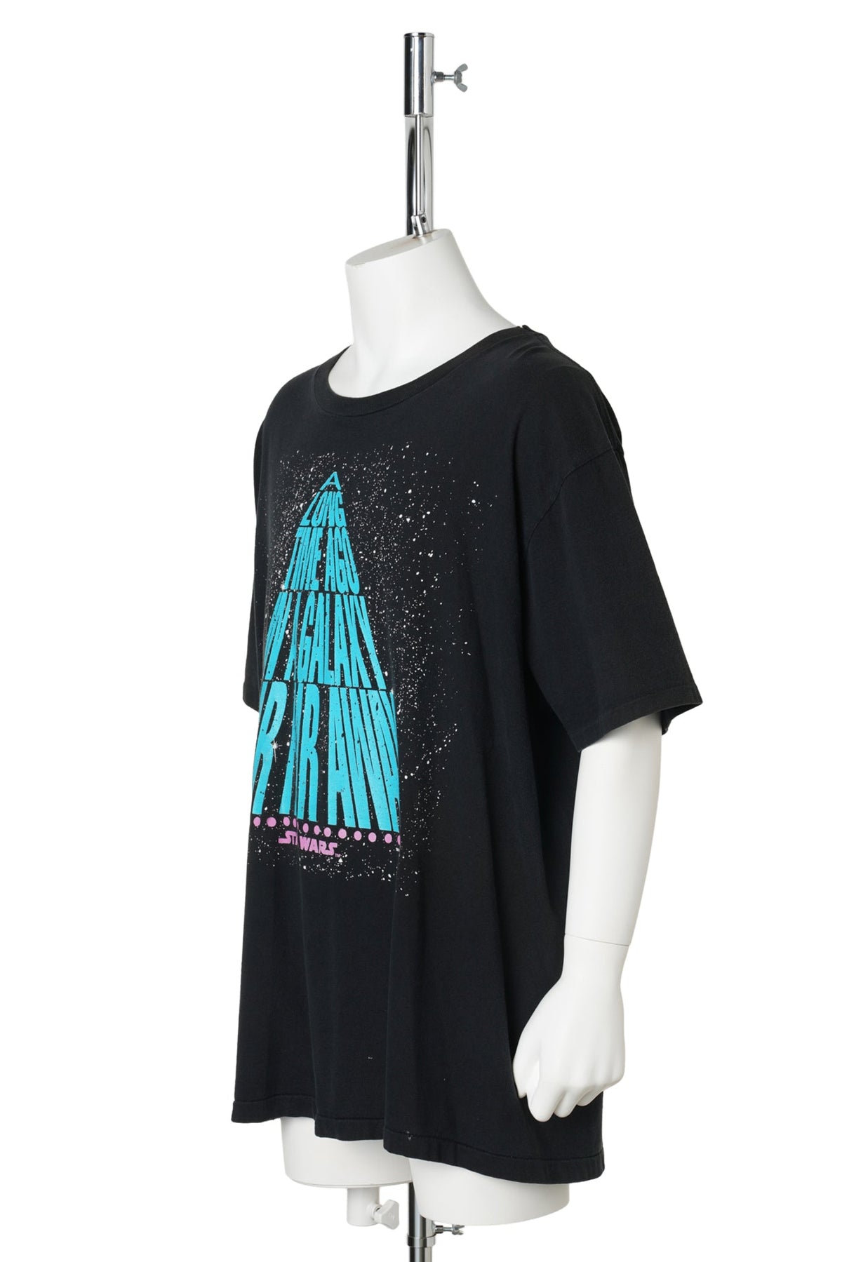 STAR WARS “A Long Time Ago…” Double-Sided Print T-Shirt / BLACK