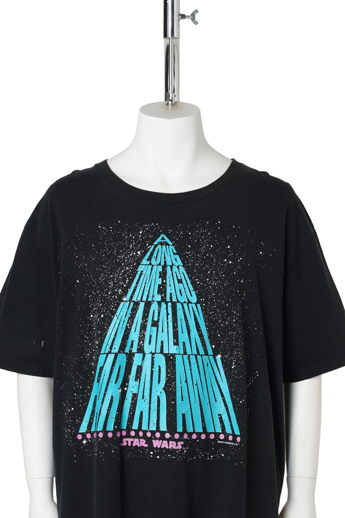 STAR WARS “A Long Time Ago…” Double-Sided Print T-Shirt / BLACK
