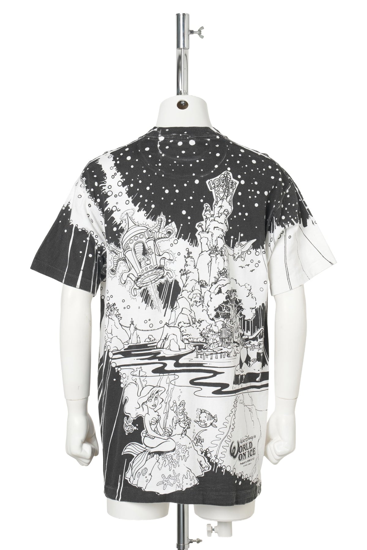 90s Walt Disney’s World on Ice AOP Tee / WHITE