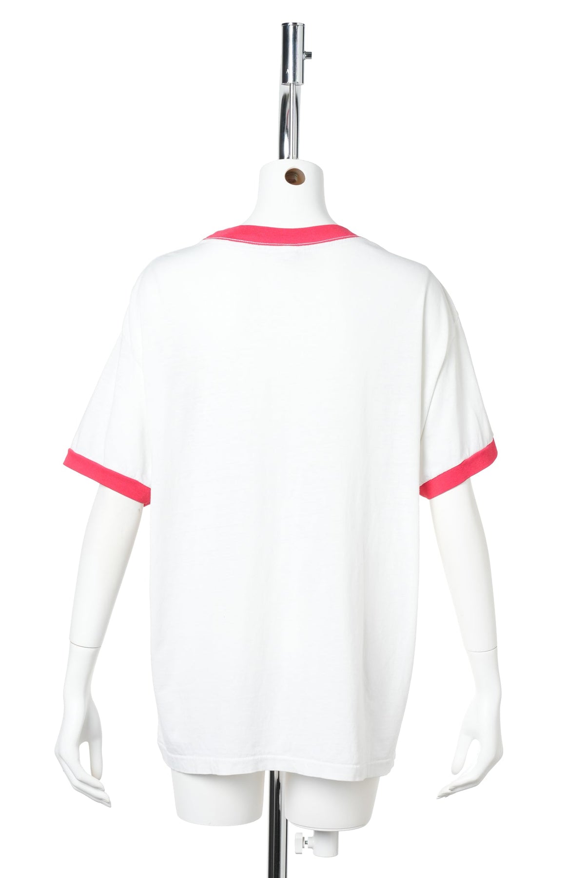 80s–90s MICKEY MOUSE PLNC SAN DIEGO COLLEGE RINGER T-SHIRT / WHITE