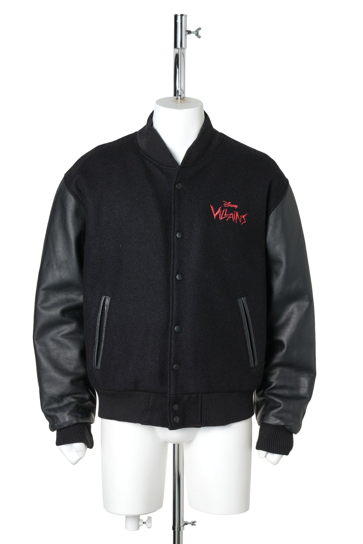 Disney Villains Embroidered Varsity Jacket / BLACK