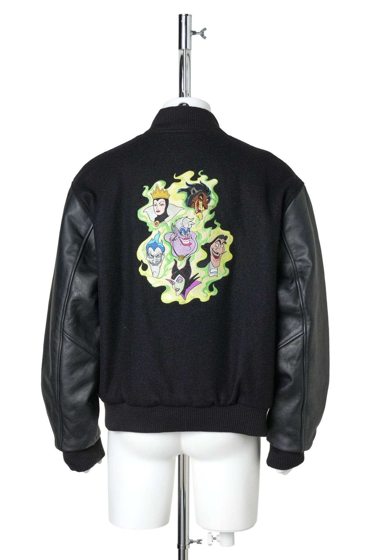 Disney Villains Embroidered Varsity Jacket / BLACK