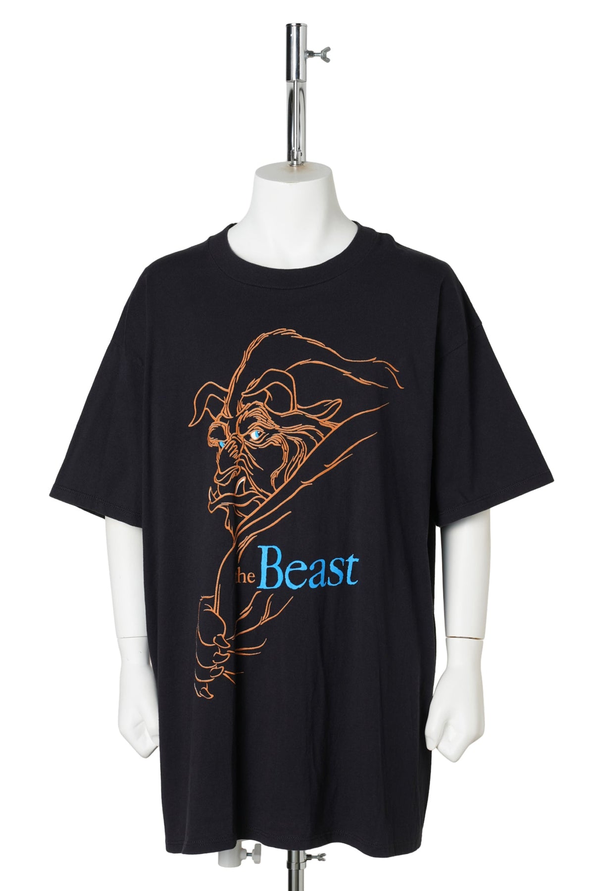 90s Beauty and the Beast Line Art Tee / BLACK
