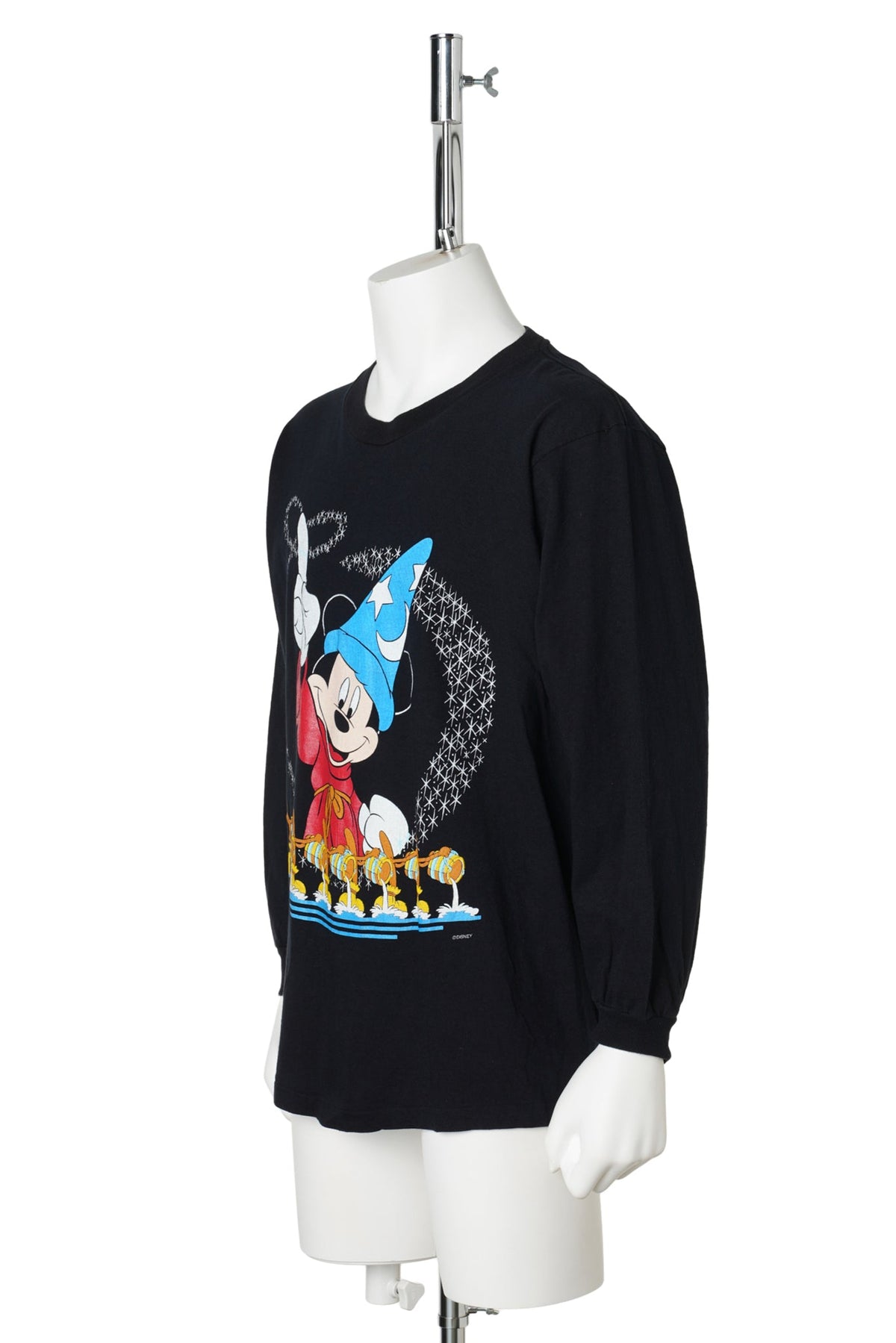 Fantasia Sorcerer Mickey & Dancing Brooms Long Sleeve Tee / BLACK