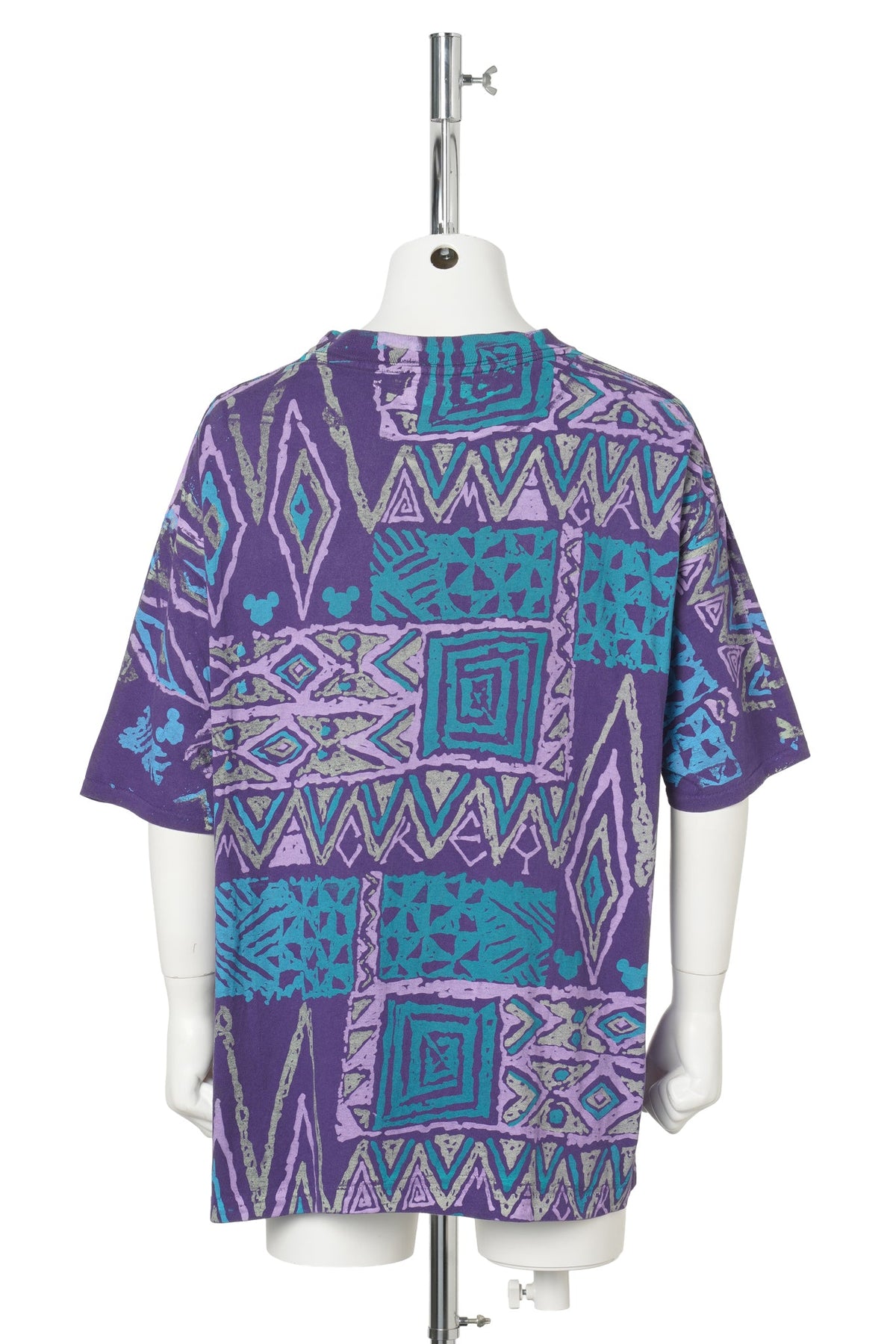 Disney “Geometric All Over Print / Hidden Mickey” Tee / PURPLE