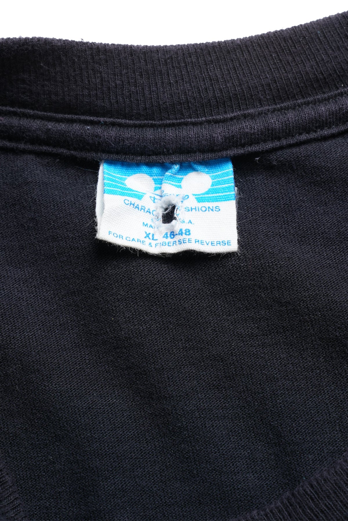 90s Mickey Mouse “Standing Mickey” Tee / Euro Disney / BLACK