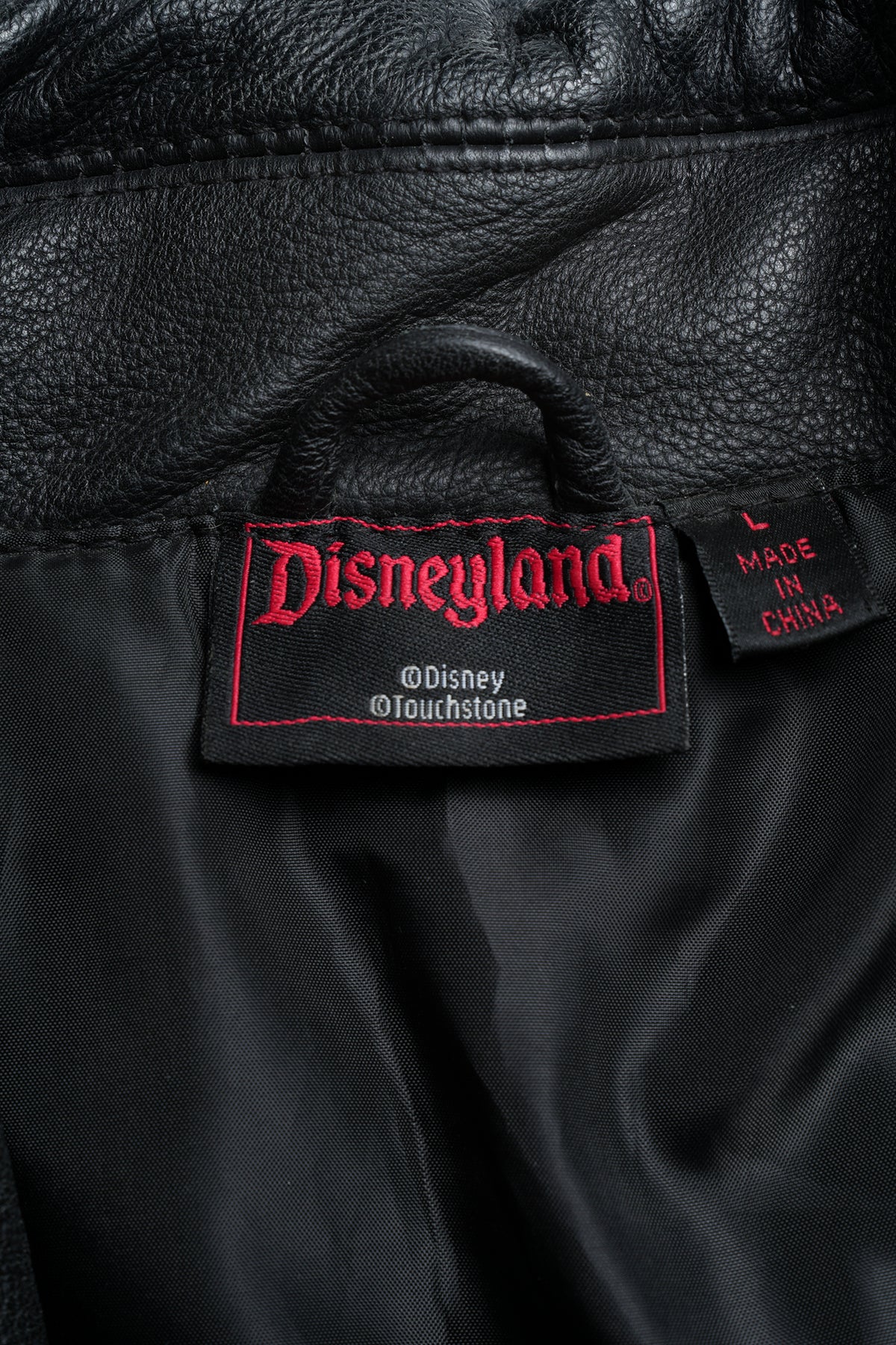 THE NIGHTMARE BEFORE CHRISTMAS Leather Riders Jacket / BLACK