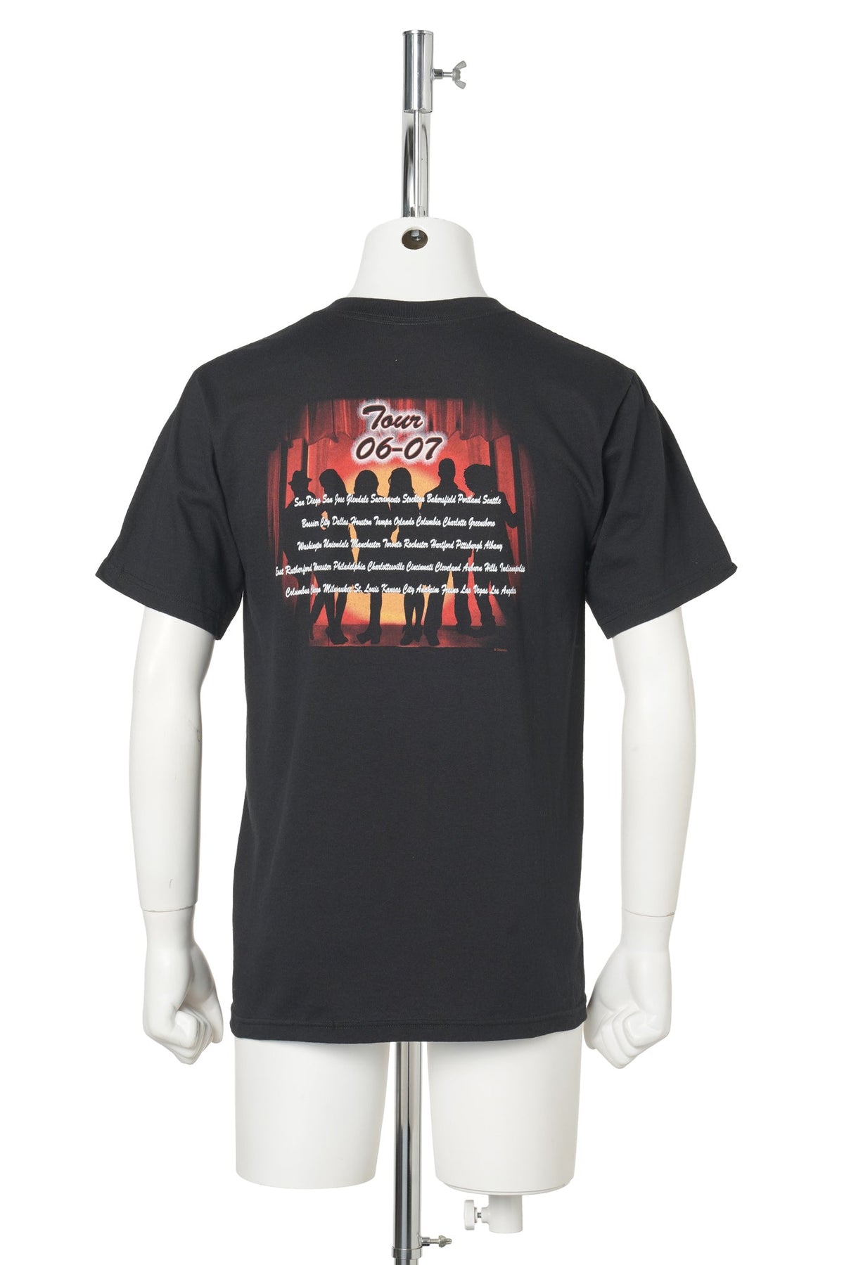 High School Musical / The Concert Tour 2006–2007 Stage Curtain Tee -Black- / BLACK