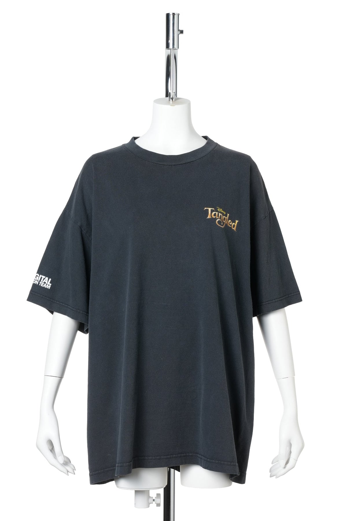 Tangled “Rapunzel & Flynn Rider / 3D Digital Projection Team” Tee / BLACK