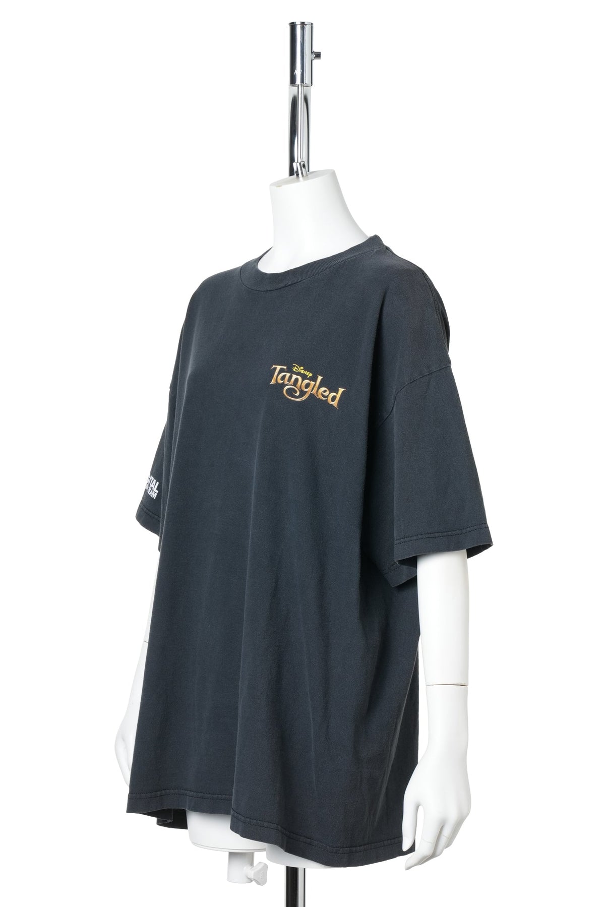 Tangled “Rapunzel & Flynn Rider / 3D Digital Projection Team” Tee / BLACK