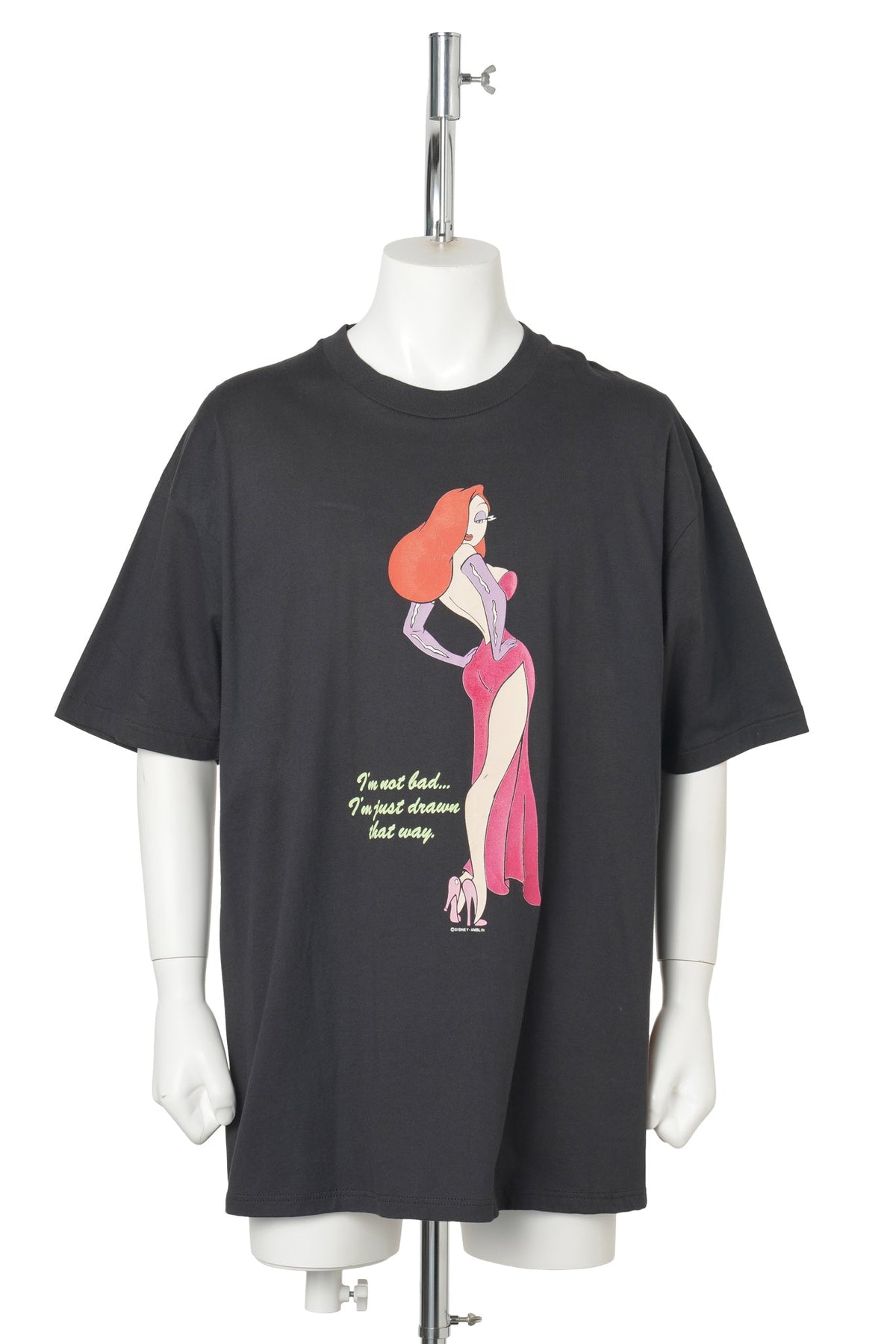 Jessica Rabbit Print T-Shirt / BLACK