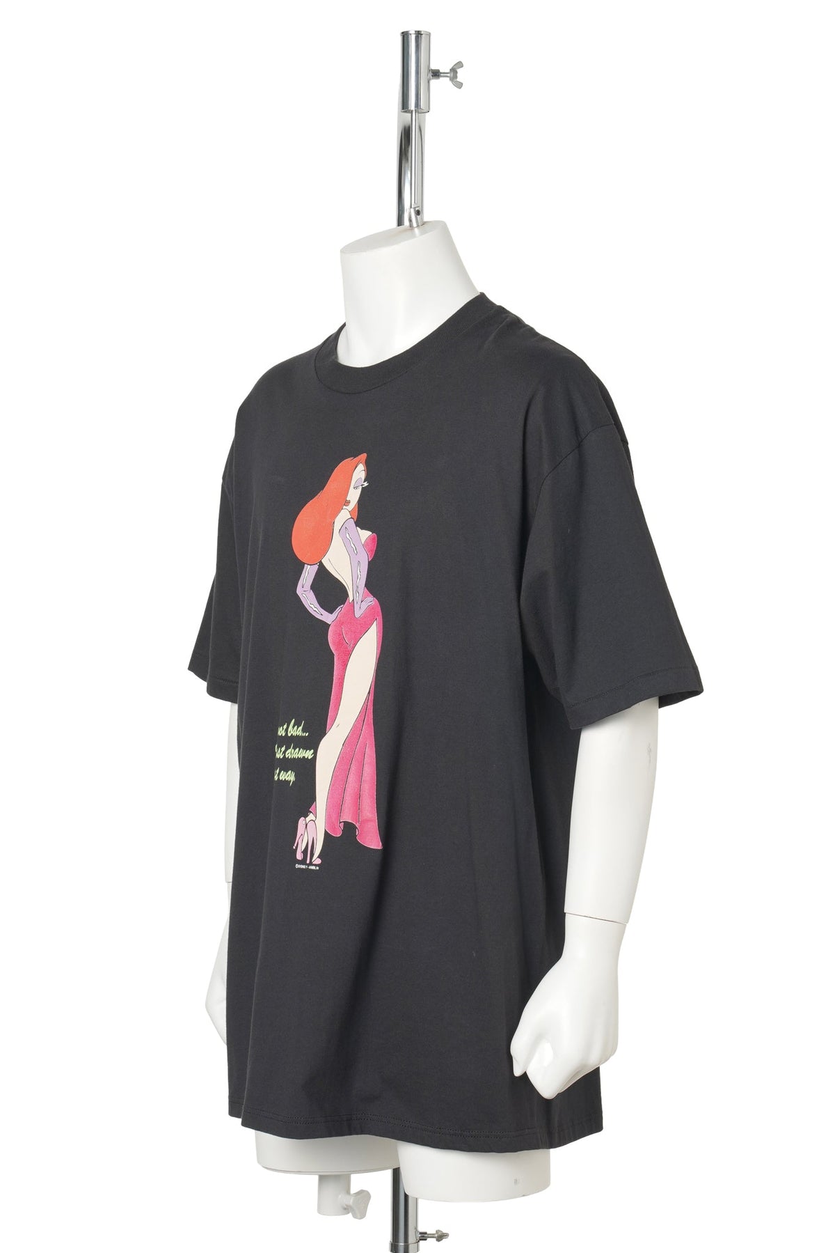 Jessica Rabbit Print T-Shirt / BLACK