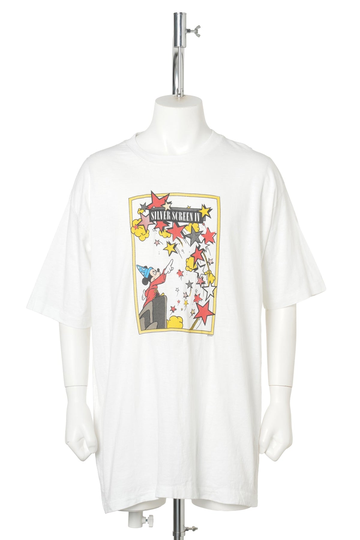 SILVER SCREEN IV Sorcerer Mickey T-Shirt / WHITE