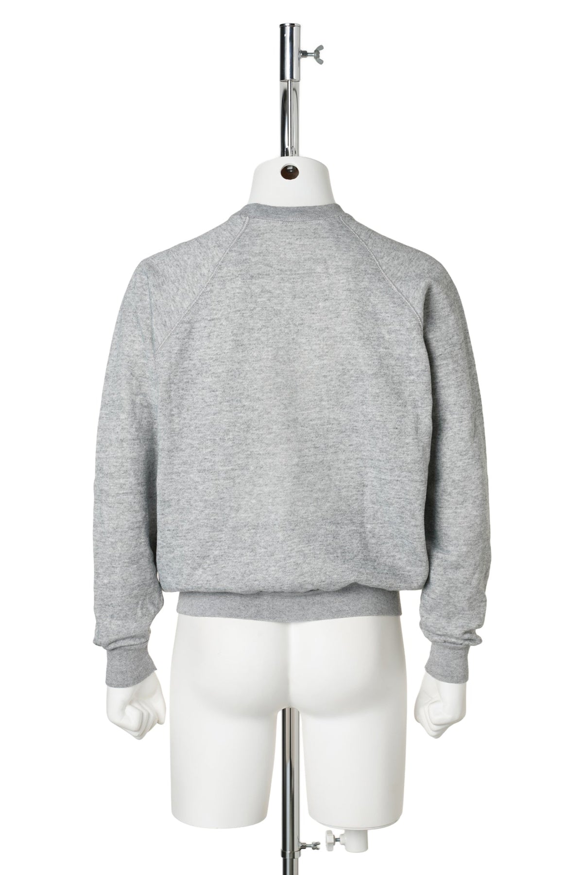 80s Mickey Mouse / Colorado Standing Mickey Heather Gray Raglan Sweatshirt / GREY