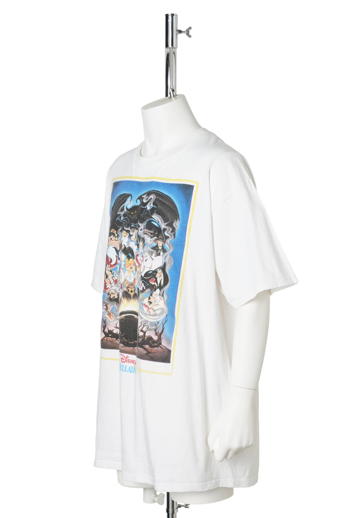 90s Disney Villains All-Over Graphic T-Shirt / WHITE