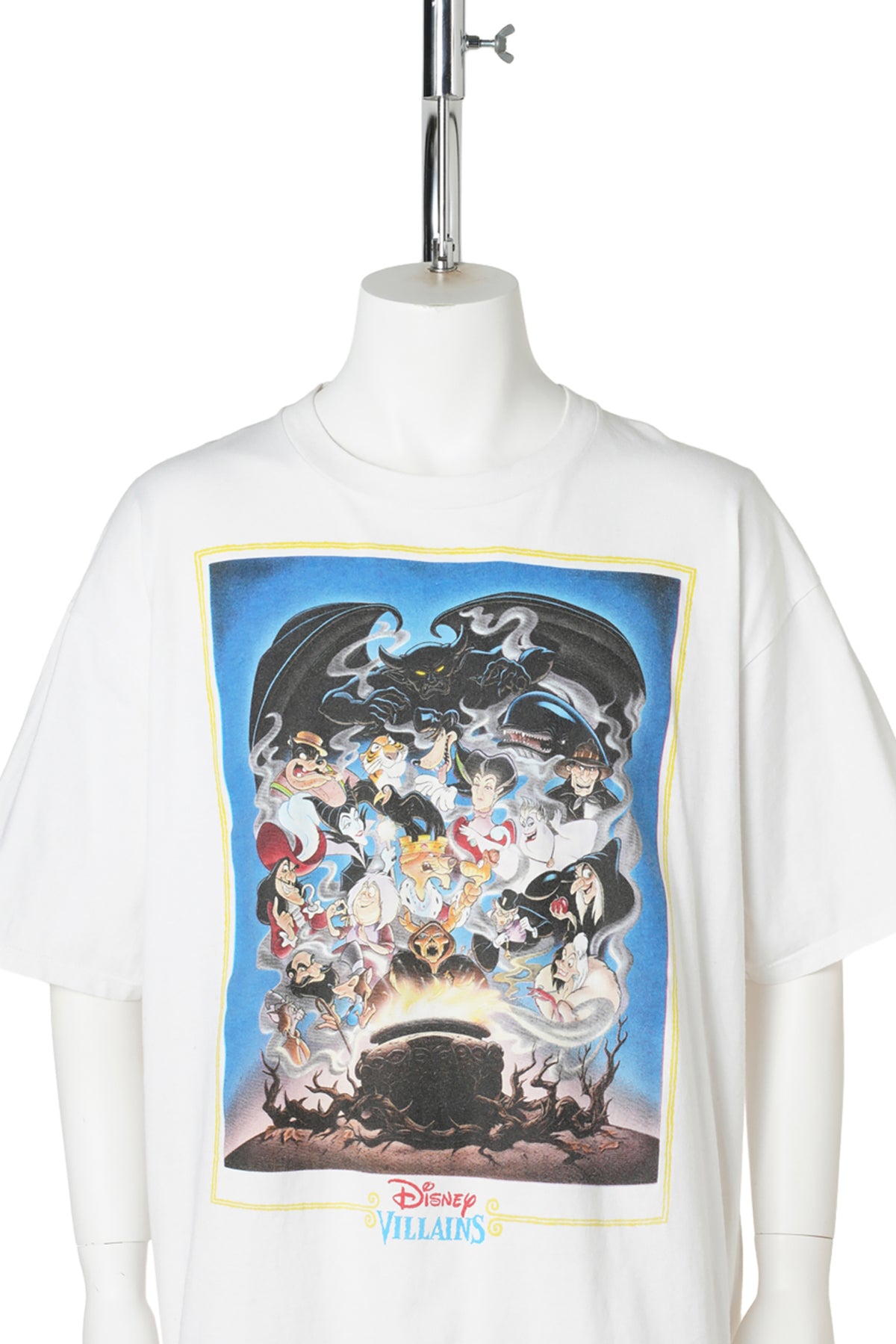 90s Disney Villains All-Over Graphic T-Shirt / WHITE