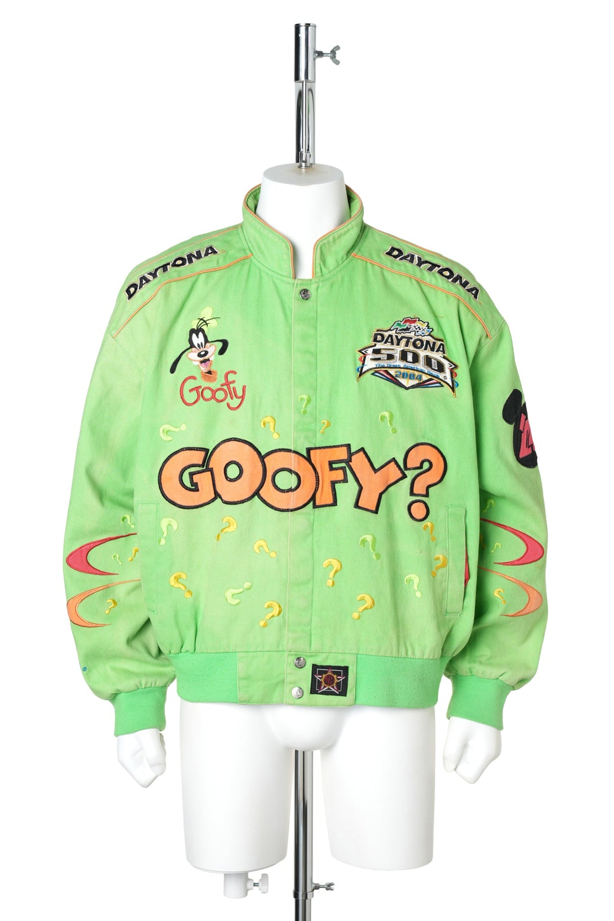 2004 Disney Goofy × DAYTONA 500 JH DESIGN Racing Jacket / GREEN