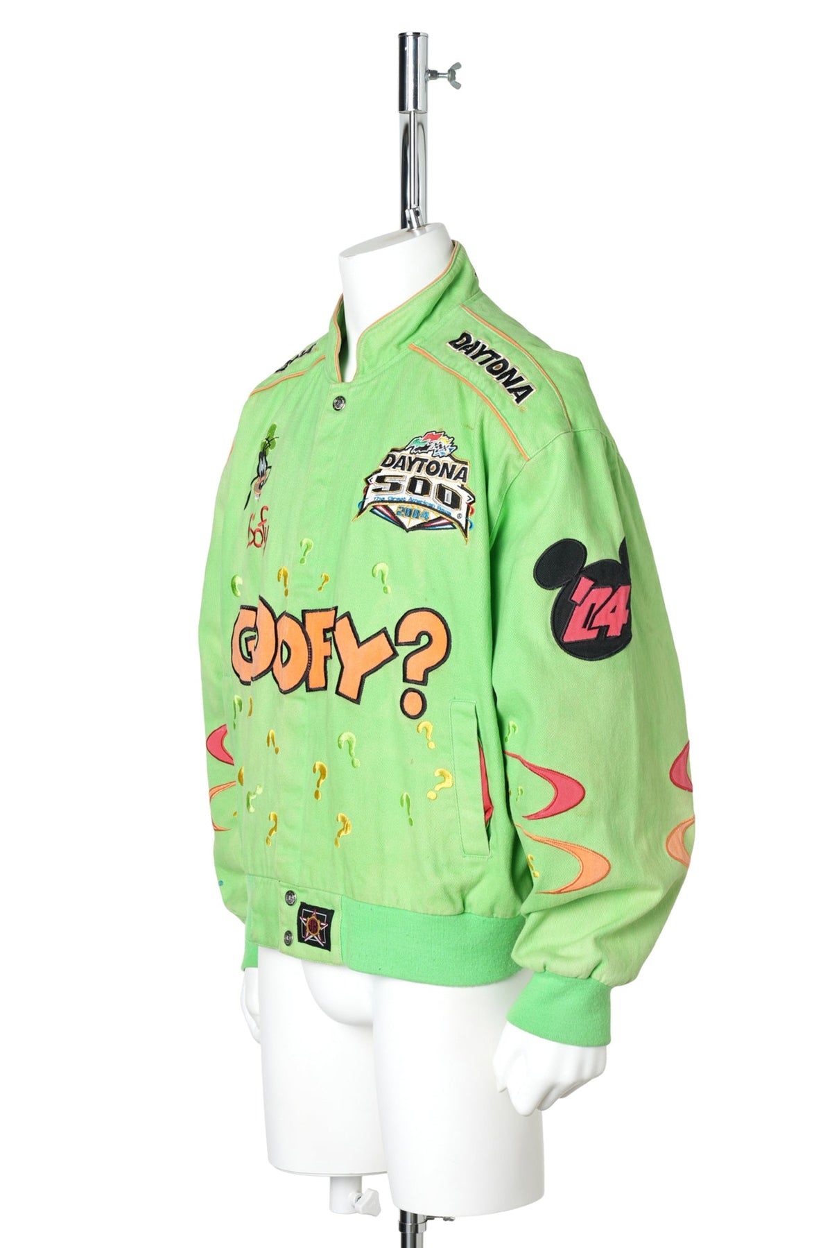 2004 Disney Goofy × DAYTONA 500 JH DESIGN Racing Jacket / GREEN