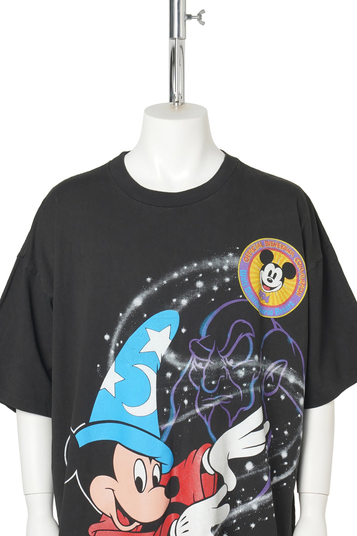 90s Disneyana Convention Sorcerer Mickey T-Shirt / BLACK