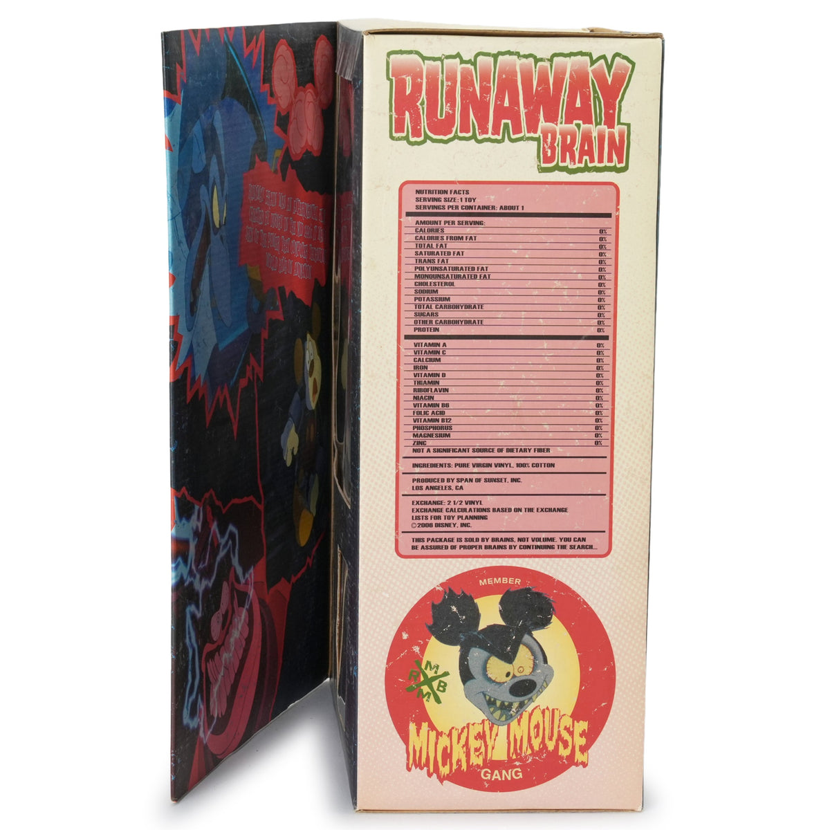 SPAN OF SUNSET “RUNAWAY BRAIN” T-Shirt（LOGO） / WHITE